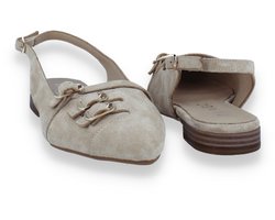 Tango Dames Slingback Duna 4-j Suede | Beige | Maat: 41