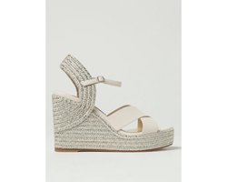 Woven Wedge Sandals Wo - White Heels