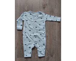 Baby new born pyjama, biologisch katoen, jongens, maat 62/68, alloverprint "dino"