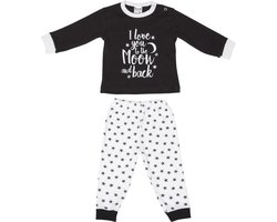 Baby pyjama "To the Moon" Zwart maat 74/80