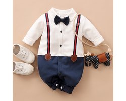 Baby strikje jarretel jumpsuit voor heren (59cm)