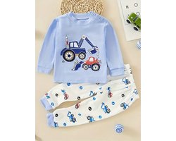 Baby/peuter pyjama set, 9-12 maanden, 100 procent katoen.