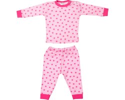 Beeren Meisjes Pyjama Stripe/Star Roze - Maat 74/80