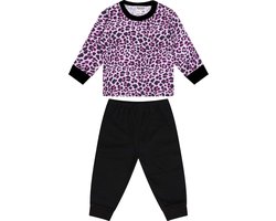 Beeren Pyjama Panter Meisjes Roze/zwart Maat 50/56