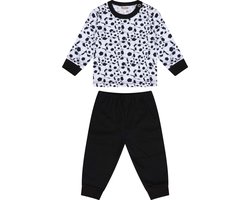 Beeren Pyjama Soccer Jongens Zwart/wit Maat 50/56