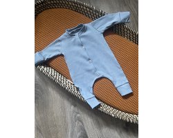 Boxpakje Big Rib Blauw - Lichtblauw - Little Adventure - Maat 44 - Effen - GOTS keurmerk