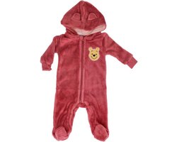 Disney Winnie de Pooh baby Boxpak/Overall/Onesie, met muts, Roze, maat 74/80
