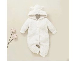 Dutchdreumes Teddypak Berenpak Babyjas wit maat 62/68