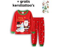 EazyPeezy Pyjama in kerstthema - Kerstpyjama kinderen - Kerstmotief - 2 jaar