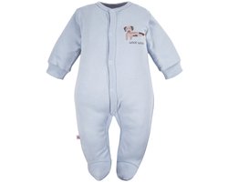 Eevi - Boxpakje/Slaappakje/Pyjama/Onesie - Teckel - Licht-Blauw - Maat 56 - 0 t/m 2 maanden