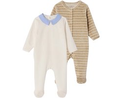 Envie de fraise Set van 2 babyslaappakje geboorte in fluweel / velours