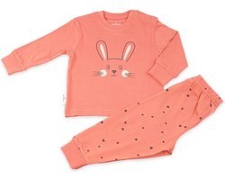 Frogs and Dogs - Bunny F&D Pyjama | Rust Pink meisjes jongens - Katoen - Maat 164