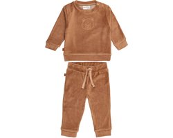 Frogs and Dogs - F&D Velour Baby Pyjama | Beverbont meisjes jongens - Katoen - Maat 74