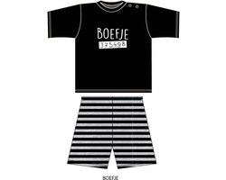 Fun2Wear - Boefje Shortama Baby | Zwart - Katoen - Maat 74