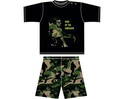 Fun2Wear - Dino Shortama Baby | Zwart - Katoen - Maat 68