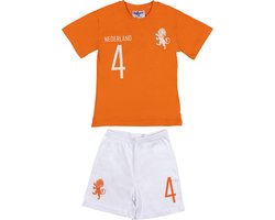 Fun2Wear - Elftal Shortama Baby | Wit - Katoen - Maat 86