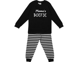 Fun2Wear - Mama's Boefje | Zwart meisjes jongens - Katoen - Maat 98