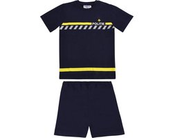 Fun2Wear - Politie Shortama Kids | Marine - Katoen - Maat 116