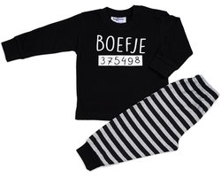 Fun2Wear - Pyjama Boefje - Zwart - Maat 74 -