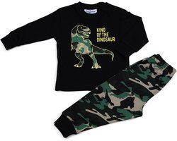 Fun2Wear - Pyjama Dino - Zwart - Maat 68 - Jongens