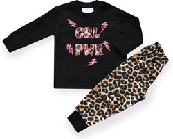 Fun2Wear - Pyjama Girl Power - Zwart - Maat 74 -