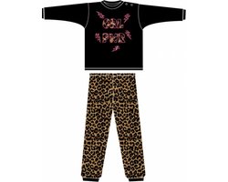 Fun2Wear - Pyjama Girl Power - Zwart - Maat 92 -