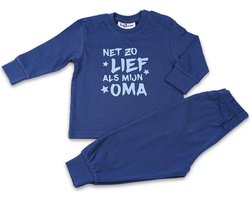 Fun2Wear - Pyjama Lief Als Oma - Navy Blauw - Maat 74 - Jongens