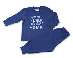 Fun2Wear - Pyjama Lief Als Oma - Navy Blauw - Maat 80 - Jongens