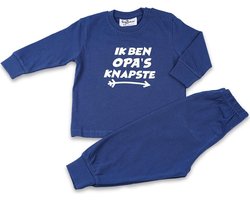 Fun2Wear - Pyjama Opa's Knapste - Navy Blauw - Maat 62 - Jongens