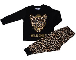 Fun2Wear - Pyjama Wild Child - Zwart - Maat 98 - Meisjes
