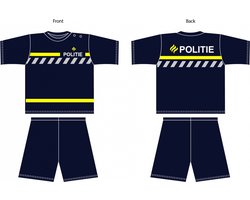 Fun2Wear - Shortama Politie - - Maat 122-128