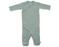 Lodger - Boxpakje met voetjes - Groen - Maat 50 - Overslag - Eerste kruippakje