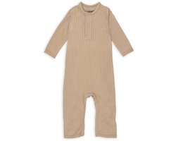 Lodger - Neutraal babypakje - Beige - Maat 62 - Luchtig katoen - Stretch