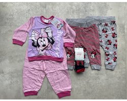 Minnie mouse pyjama - 2 broekjes en 3-delige sokjes meisjes