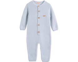Minora gebreide baby kleding jongens-Unisex boxpakje-Kraamcadeau - Babyshower-Newborn overalls winter- Blauw 9/12 Maanden- Sinterklaas