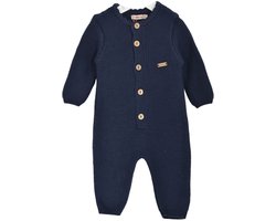 Minora gebreide baby kleding jongens-Unisex boxpakje-Kraamcadeau - Babyshower-Newborn overalls winter- Marineblauw 1/3 Maanden- Sinterklaas