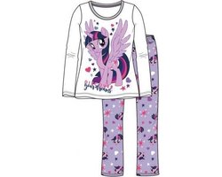 My Little Pony longsleeve The Movie pyjama lange mouwen wit met paars - maat 92 en 100% katoen