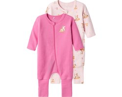 NAME IT - NBFNIGHTSUIT 2P ZIP FF ROSE DEER NOOS - Baby - Pyjamas
