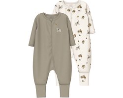 NAME IT - NBNNIGHTSUIT 2P ZIP FF ANIMAL NOOS - Baby - Pyjamas