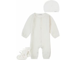 Noppies - kledingset - wit - (3delig) - Boxpak Monrovia - Muts Rosita - Slofjes Nelson - Maat 56