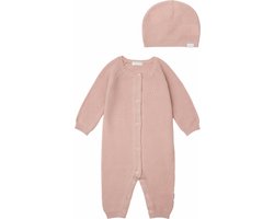 Noppies Prematuur - kledingset - 3delig - 100% Biologische katoen - Boxpak Monrovia Rose Smoke - Muts Niland - Maat 44