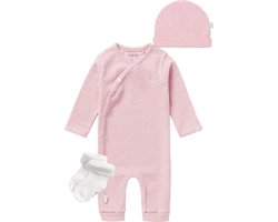 Noppies SET(3delig) Boxpak Nevis, Mutsje Nevel Roze, met sokjes- Maat 62