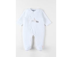 Noukie's - Pyjama - Premature - 0 maand 50- Wit - Diertjes -
