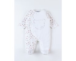 Noukie's - Pyjama- Velour - Unie - Nouky beer - 1maand 56