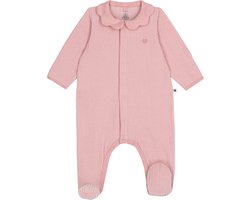 Petit Bateau Effen fluwelen babypyjama mt kraag
