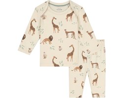 Prénatal baby pyjama Savanne - Jongens en meisjes - Dark Ecru - Maat 56