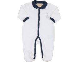 Sophie de giraf - boxpakje - met kraagje - velours - wit - met sierrandje  - 1 Maand - 54 cm