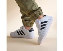 Adidas Grand Court 2.0 Sneakers wit Imitatieleer - Maat 31
