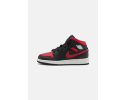 Air Jordan 1 Mid - Kinder - Sneaker - Zwart/Rood - Maat 40