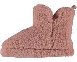Apollo - Hoge Pantoffels kinderen - Teddy - Roze - Maat 25/26 - Pupil - Jongens sloffen - Pantoffels meisjes - Pantoffels Jongens